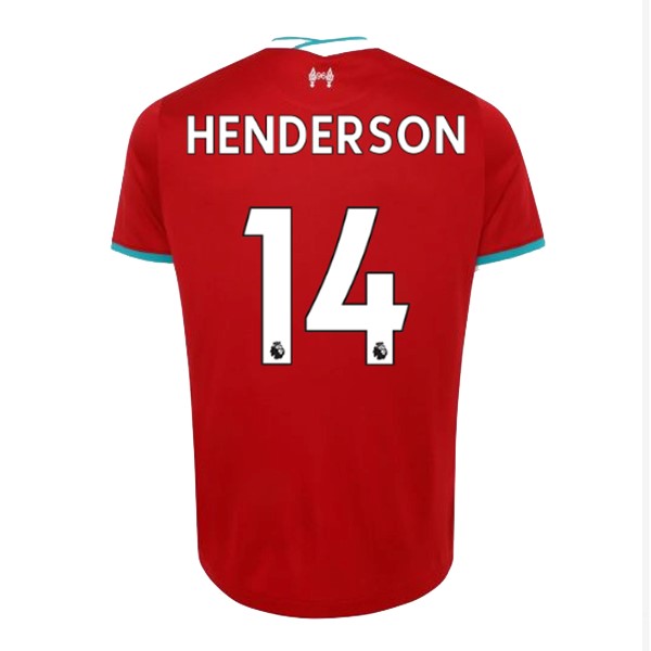 Maglia Liverpool NO.14 Henderson 1ª 2020-2021 Rosso